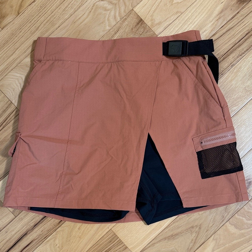 Women's Mini Skort in Rust by Wondery